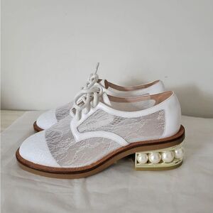 NWOT NICHOLAS KIRKWOOD Casati Pearly Derby, White